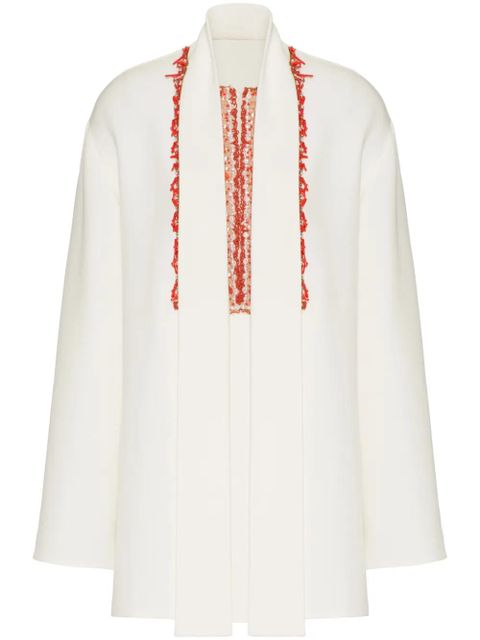 Valentino Garavani Cady Couture embroidered blouse - White - zdjęcie produktu nr 1