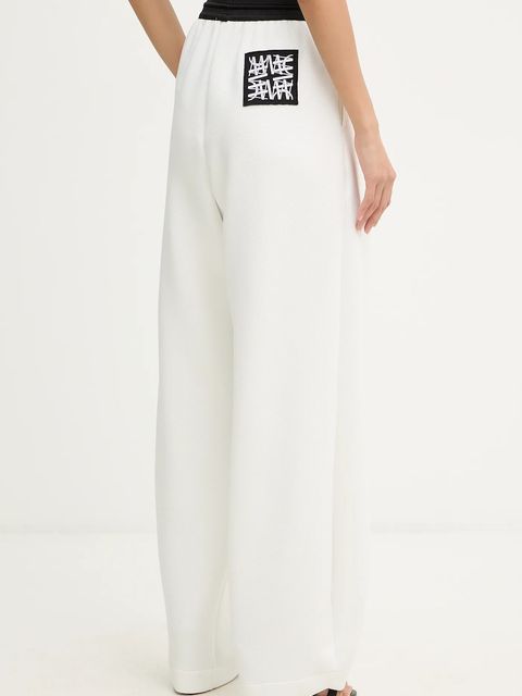 MMC STUDIO spodnie dresowe damskie kolor biały gładkie VERITE.SWEATPANTS - zdjęcie produktu nr 2