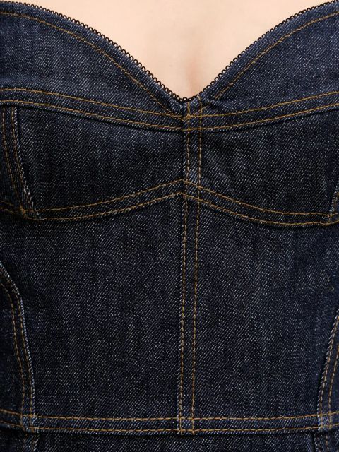 Miss Sixty sukienka bawełniana kolor niebieski midi prosta 6S1DJ49400