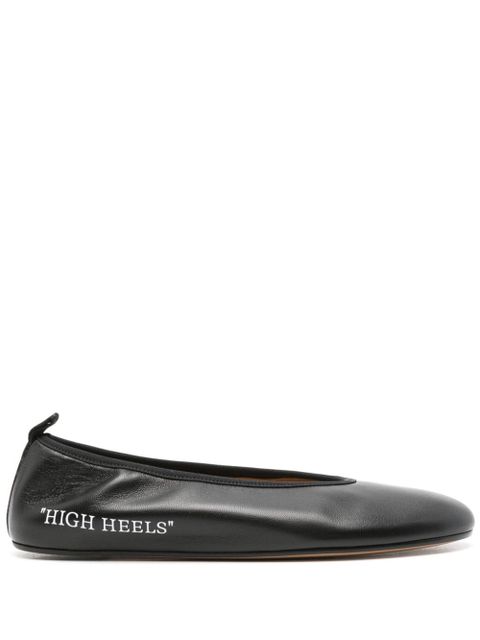 Off-White High Heel ballet flats - Black