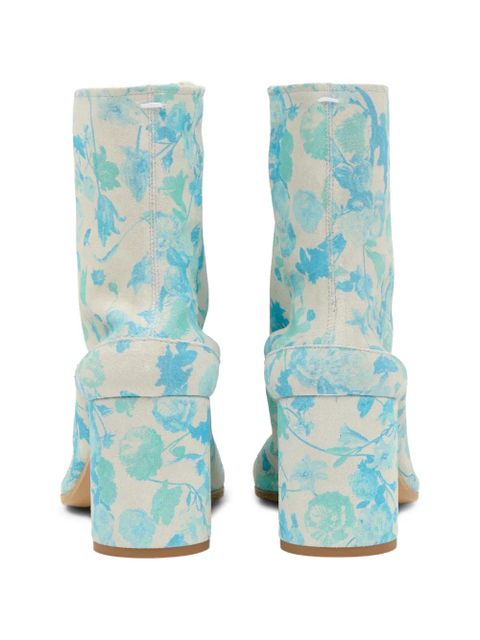 Maison Margiela floral-detail boots - Blue