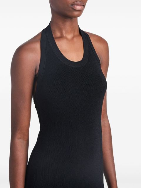 Proenza Schouler ribbed-knit halterneck dress - Black