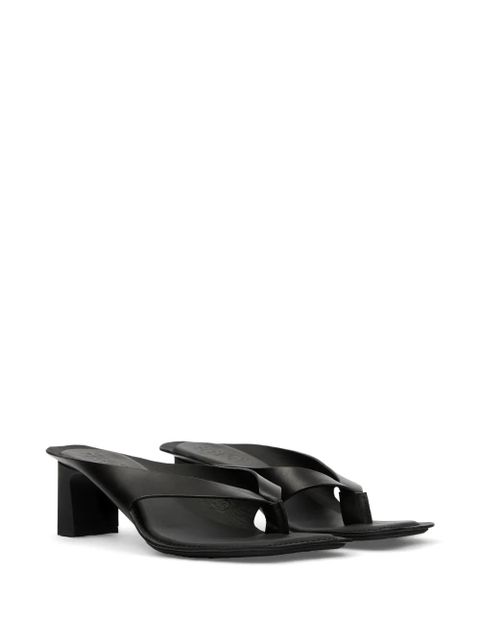 MM6 Maison Margiela anatomic leather mules - Black - zdjęcie produktu nr 2