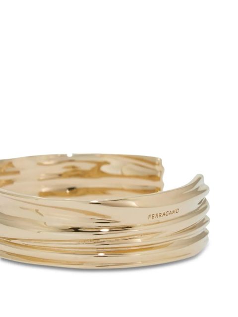 Ferragamo twisted cuff bracelet - Gold