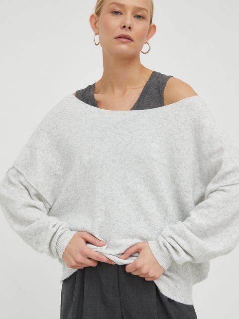 American Vintage sweter z domieszką wełny PULL ML COL BATEAU - zdjęcie produktu nr 1