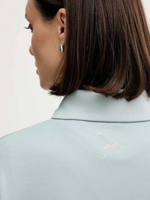 Joop! bluza damska kolor turkusowy gładka 30100420