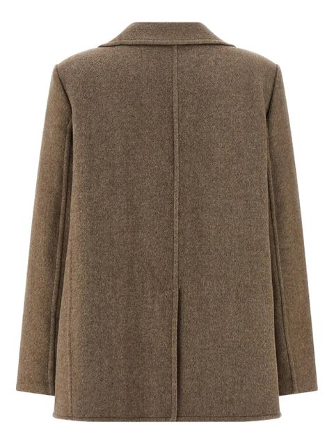 Tory Burch double-breasted lapel-collar jacket - Neutrals - zdjęcie produktu nr 2