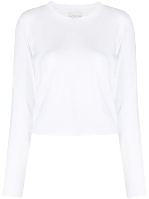 LouLou de Saison Masal long-sleeve cotton T-shirt - White - zdjęcie produktu nr 1