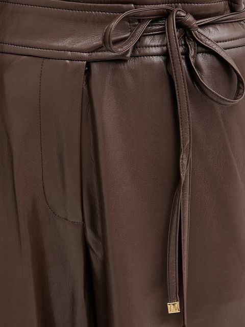 Marciano by Guess spodnie GLADYS damskie kolor brązowy proste high waist 5BGB08 7389A