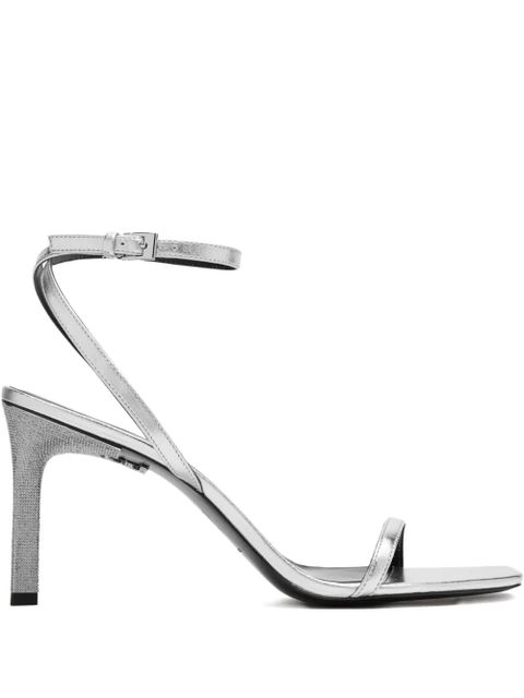 Tory Burch ankle strap heeled sandals - Silver - zdjęcie produktu nr 1