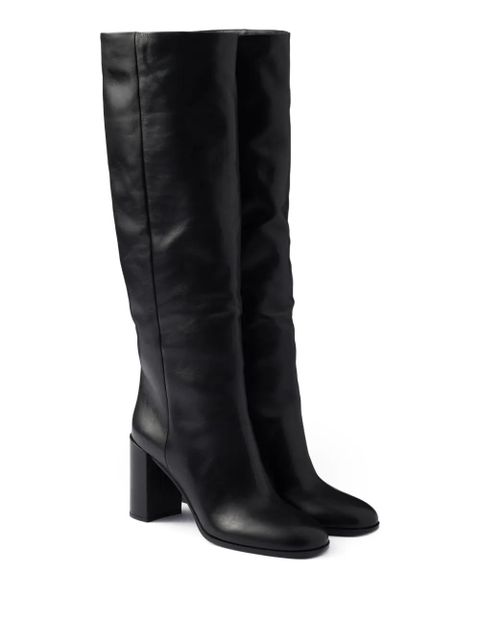 Prada triangle-logo boots - Black - zdjęcie produktu nr 2