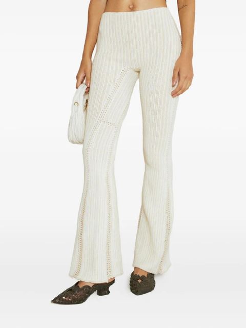 Isa Boulder ribbed embellished trousers - White - zdjęcie produktu nr 1