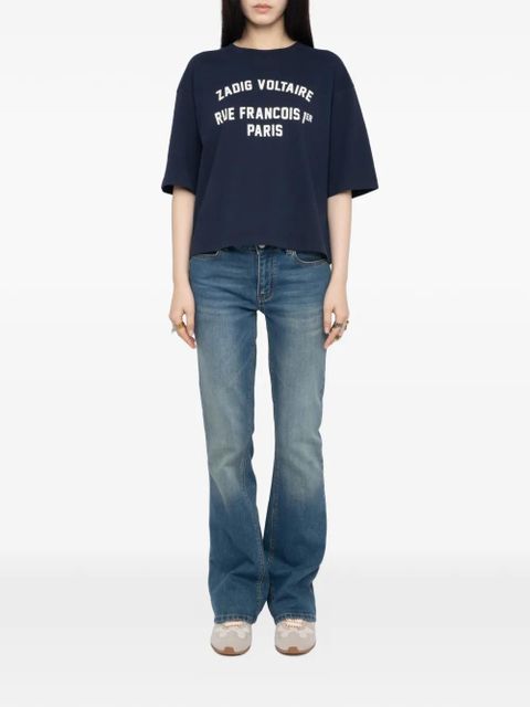 Zadig&Voltaire Taida Paris cotton T-shirt - Blue - zdjęcie produktu nr 2