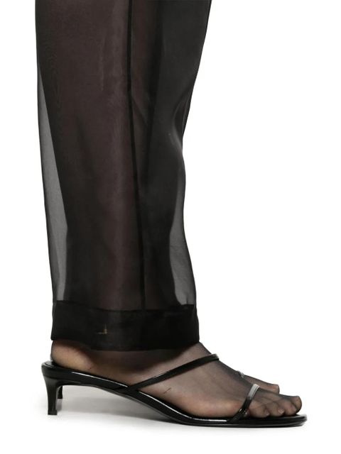 KHAITE silk trousers - Black