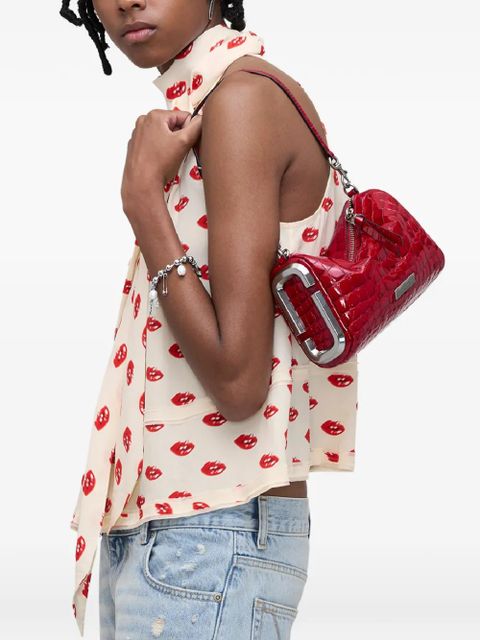 Marc Jacobs The Glossy Croc Snapshot shoulder bag - Red - zdjęcie produktu nr 2