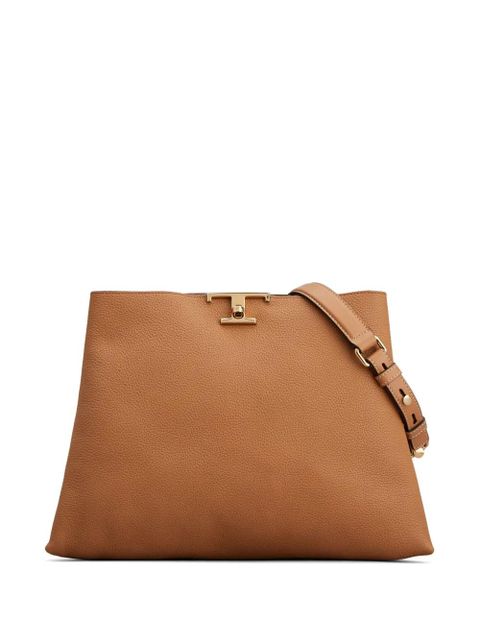 Tod's medium T Timeless leather tote bag - Brown - zdjęcie produktu nr 1