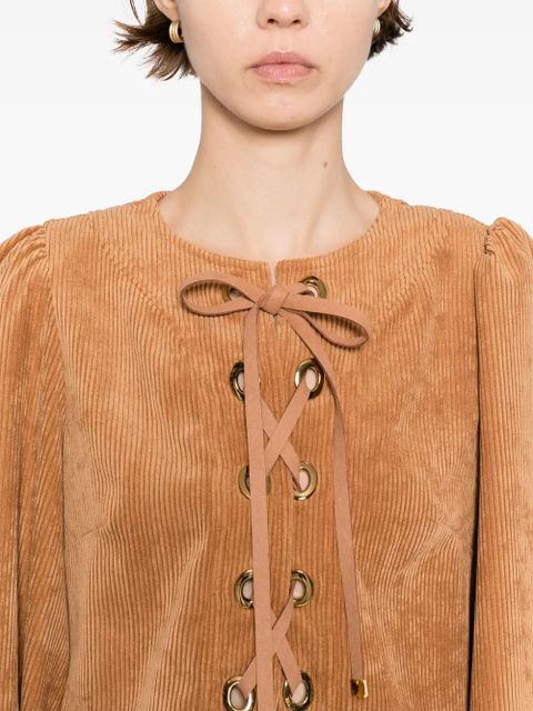 ZIMMERMANN Illuminate cord dress - Brown