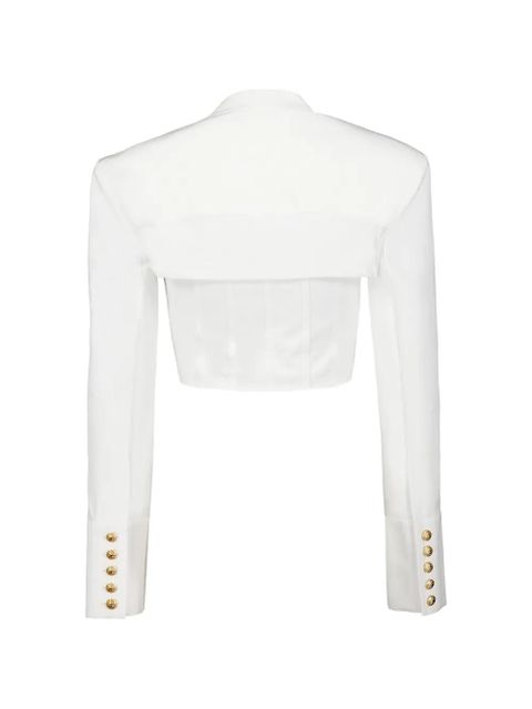 Balmain long-sleeve cropped top - White - zdjęcie produktu nr 2