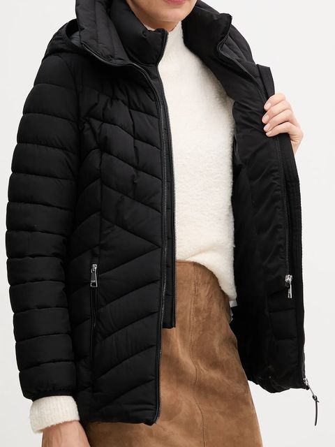 Dkny kurtka kolor czarny zimowa DLEMPN45