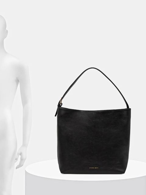 Liviana Conti torebka skórzana kolor czarny A5WA64