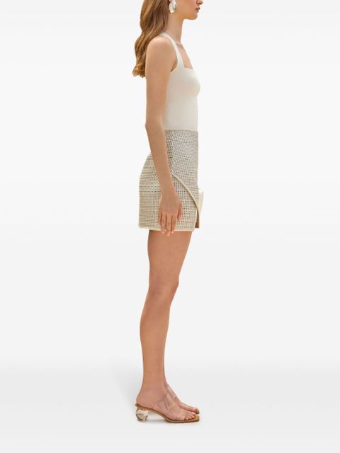 Cult Gaia Averie mini skirt - Neutrals