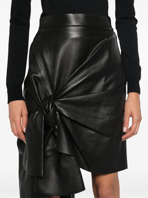 Alexander McQueen draped mini skirt - Black