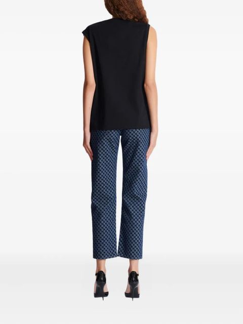 Balmain button-detail tank top - Black