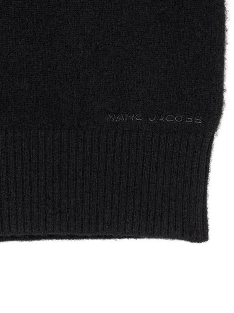 Marc Jacobs contrast-collar wool top - Black
