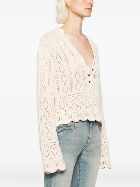 Free People Charlotte knitted top - Neutrals