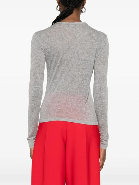 ANINE BING Sylvie long-sleeve T-shirt - Grey