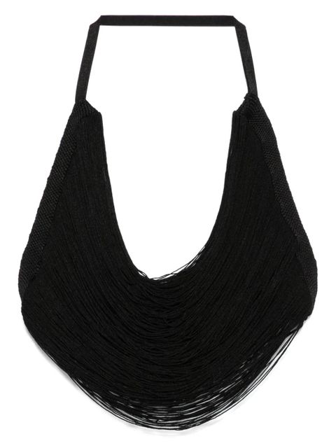 The Attico multi-strings crop top - Black - zdjęcie produktu nr 1