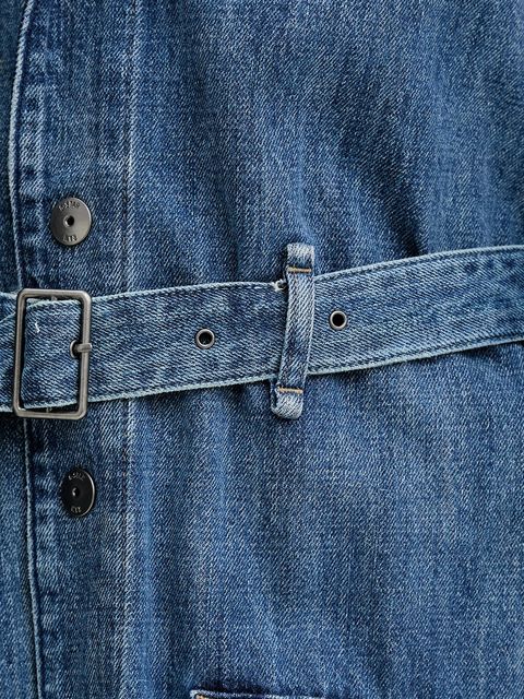 płaszcz damski kolor niebieski przejściowy D26217-D776