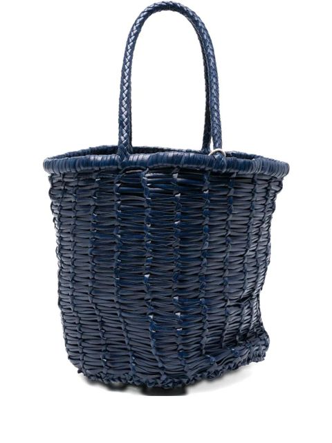 DRAGON DIFFUSION woven leather bucket bag - Blue - zdjęcie produktu nr 2