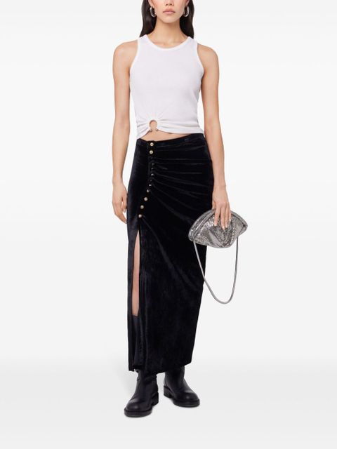 Rabanne velvet maxi skirt - Black - zdjęcie produktu nr 2