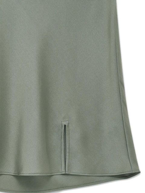 ANINE BING Chrisly front-slit mini skirt - Green