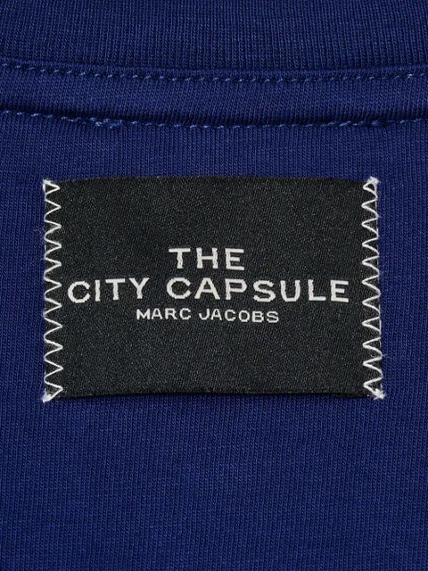 Marc Jacobs safety-pin print T-shirt - Blue