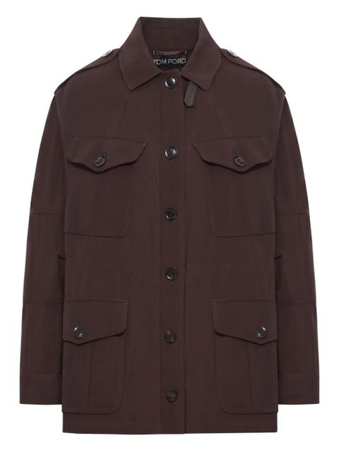 TOM FORD button-fastening flap-pocket jacket - Brown - zdjęcie produktu nr 1