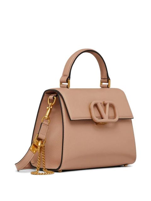 Valentino Garavani Vsling small handbag in grainy calfskin - Neutrals