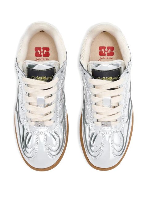 GANNI panelled sneakers - Silver