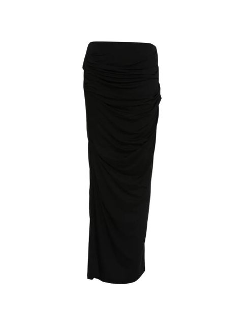 ENTIRE STUDIOS ruched maxi skirt - Black - zdjęcie produktu nr 1