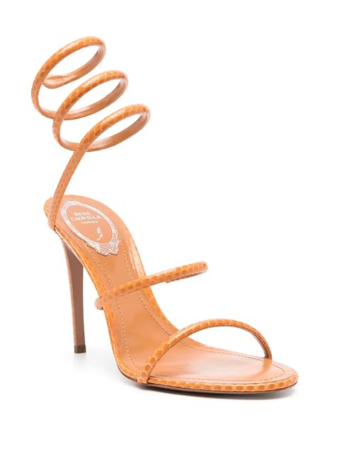 René Caovilla 110mm leather sandals - Orange - zdjęcie produktu nr 2