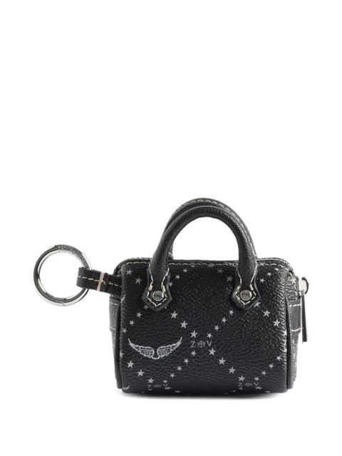 Zadig&Voltaire logo-print bag-shap keyring - Black