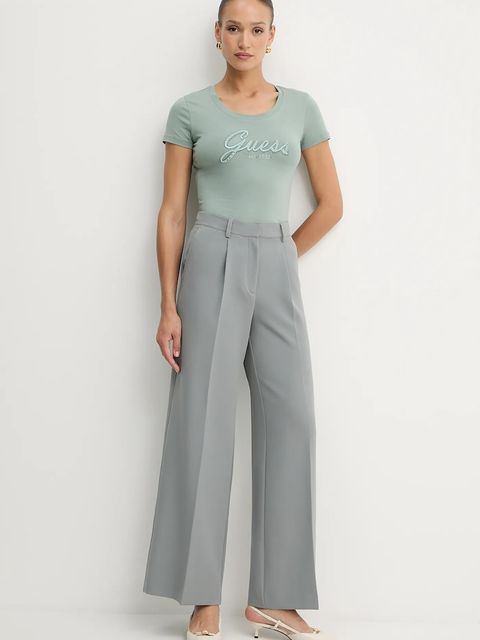 Guess t-shirt damski kolor zielony W5YI46 J1314 - zdjęcie produktu nr 2