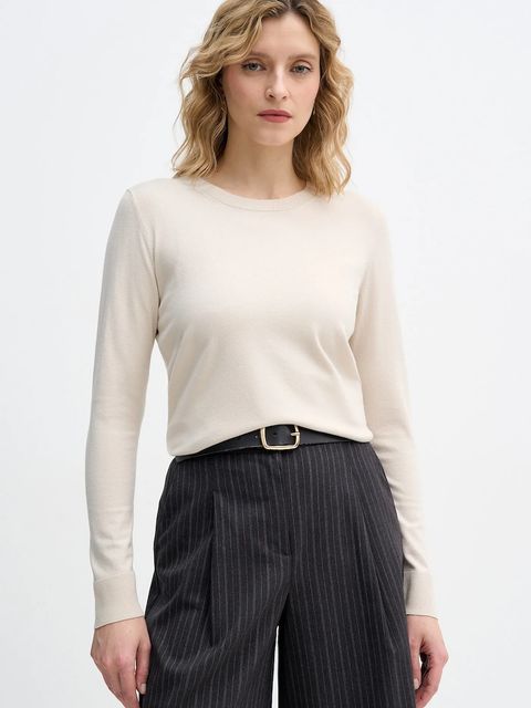 Sisley sweter damski kolor beżowy lekki 17Q3M100F - zdjęcie produktu nr 1