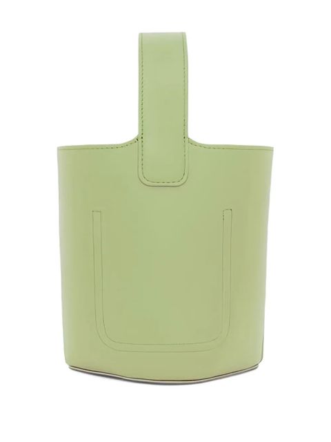 LOEWE mini Pebble calfskin bucket bag - Green - zdjęcie produktu nr 2