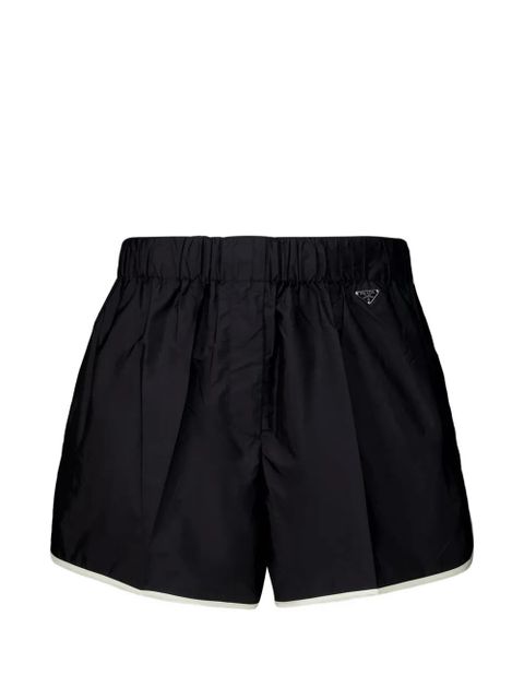 Prada triangle-logo shorts - Black - zdjęcie produktu nr 1