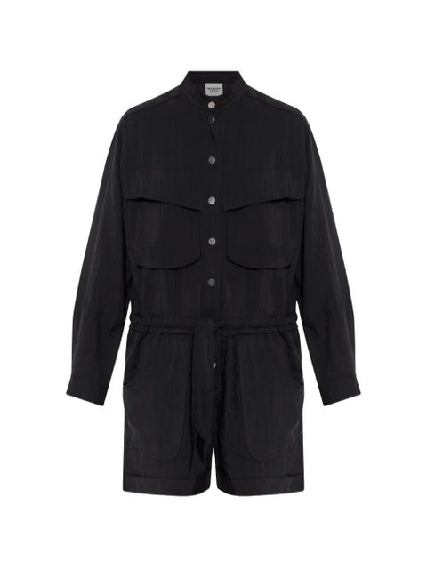 MARANT ÉTOILE Betyna buttoned short jumpsuit - Black - zdjęcie produktu nr 1