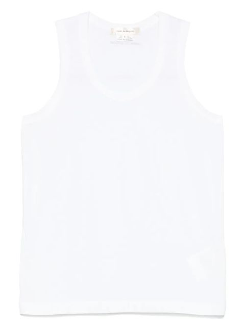 Comme Des Garçons cotton tank top - White - zdjęcie produktu nr 1