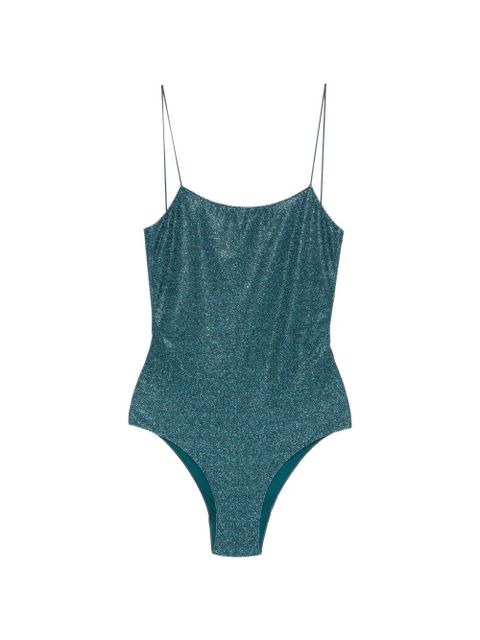 Oséree Lumière spaghetti-strap swimsuit - Green - zdjęcie produktu nr 1