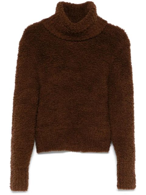 Self-Portrait oversize-collar sweater - Brown - zdjęcie produktu nr 1